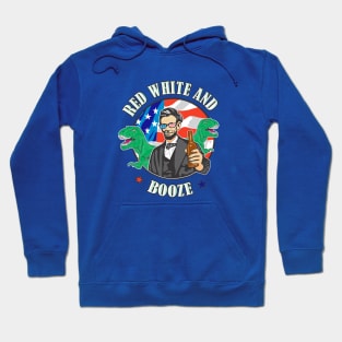 Patriotic Abe Lincoln Red White and Booze Hoodie